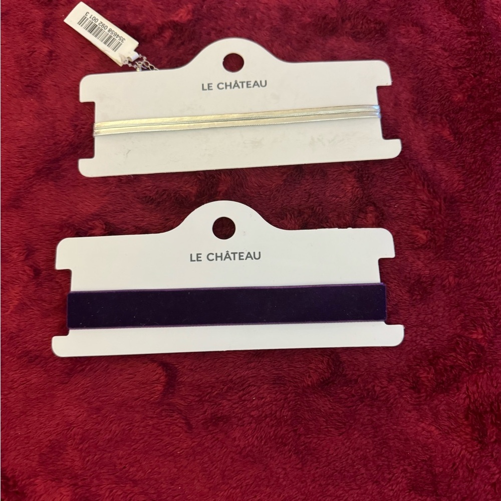 TWO Brand new Le chateau Chocker  Necklace